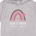 thumbnail image 3 of Inktastic Gigi and Papa Love Me Rainbow Toddler Hoodie, 3 of 4