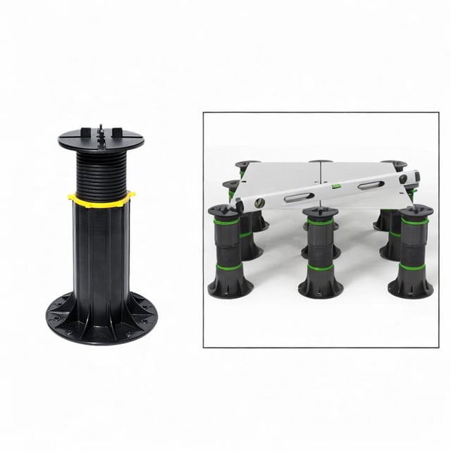 Soporte de equilibrio de piso Soporte cuadrado Mejoras para el hogar Base estable 235 a 320 mm