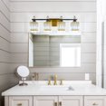 thumbnail image 6 of Over Mirror Crystal Bathroom Vanity Light 4-Light BlackGold Vanity Light for Bathroom Dressing table, 6 of 10