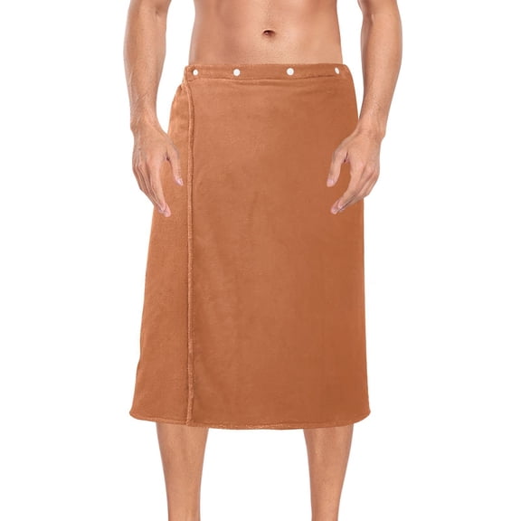 Fox Suit Sofa Bath Towel Wrap for Man Adjustable Shower Wrap Button Closure Body Towel for Sauna Gym