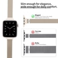 thumbnail image 2 of ZYX Slim Metal Mesh Band for Apple Watch, Women's 16mm Magnetic Loop Strap, Starlight, 38mm/40mm/41mm/42mm(Series 11/10), 2 of 6