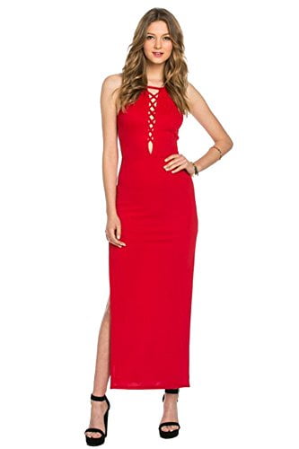 long dress with high slits on both sides