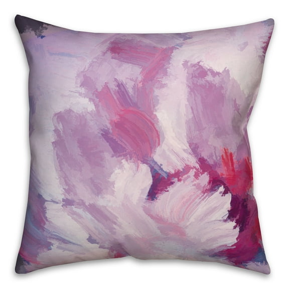 Creative Products Lilac Florals 18 x 18 Spun Poly Pillow