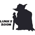 thumbnail image 1 of Yoda Lego Star Wars Cartoon Character Design Customized Wall Art Vinyl Decal - Custom Vinyl Wall Art - Personalized Name - Baby Girls Boys Bedroom Decal Room Wall Sticker Decoration Size (10x10 inch), 1 of 1