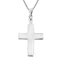 thumbnail image 5 of Christian Cross Pink Mother of Pearl Inlay .925 Silver Pendant Necklace, 5 of 7