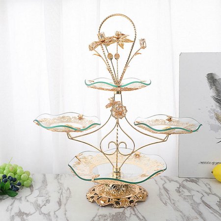 

Wuzstar 4-Tier Cupcake Stand Metal Tiered Serving Cake Stand Dessert Display Stand for Wedding Birthday Baby Shower Tea Party