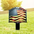 thumbnail image 4 of Custom Garden Stake – Personalized American Flag Metal Sign for 4th of July, Independence Day, Patriotic Gift, Outdoor Flag Decor for Lawn, Garden, or Front Yard Display (6 inches), 4 of 9
