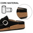 thumbnail image 5 of BERANMEY Casual Women's Mules & Clogs Slip-On Memory Foam Cloud Mules for Womens Mens with Non-Slip Sole Indoor/Outdoor Comfort Supportive Cork Sole Mules for Women 2025, 5 of 8