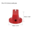 thumbnail image 2 of Unique Bargains 2 Pcs Guitar AMP Effect Pedal Knobs Pointer Control Knobs with Set Screw Aged Red, 2 of 3