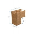 thumbnail image 3 of Kouboo Wicker Step Basket, Hand Woven Multi Storey House Staircase Basket Bin, Shoe Organizing, Laundry Gathering, Natural, 3 of 5