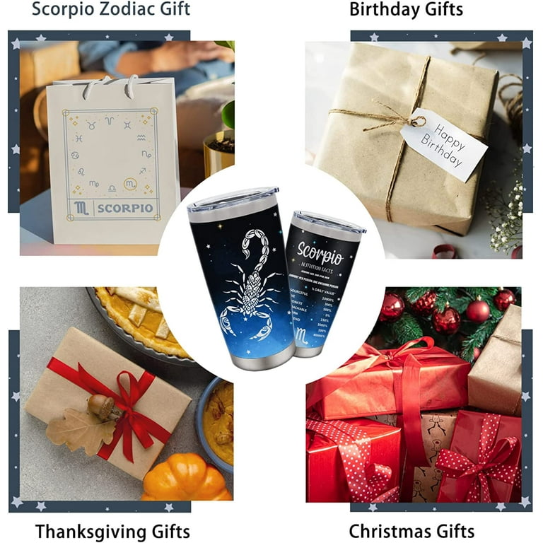 Scorpio Zodiac Gifts Coffee Tumbler Scorpio Gifts For Women Men