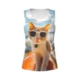 thumbnail image 4 of Lsque Surfing Cat Sun Printed Workout Tank Tops for Women, Athletic Sports Tank Tops, Compression Sleeveless Dry Fit Shirts,Sleeveless Yoga Shirt-X-Large, 4 of 9