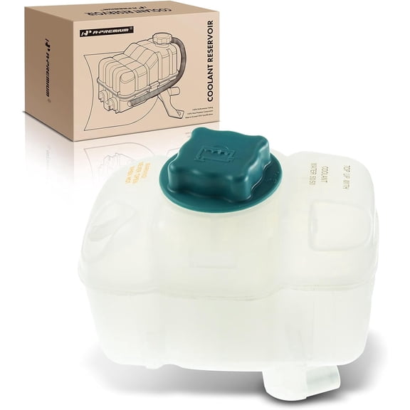 A-Premium Engine Coolant Overflow Recovery Reservoir Tank [with Cap] Compatible with Volvo S60 2001-2009, S80 1999-2006, V70 1998-2007, XC90 2003-2007 2011-2014