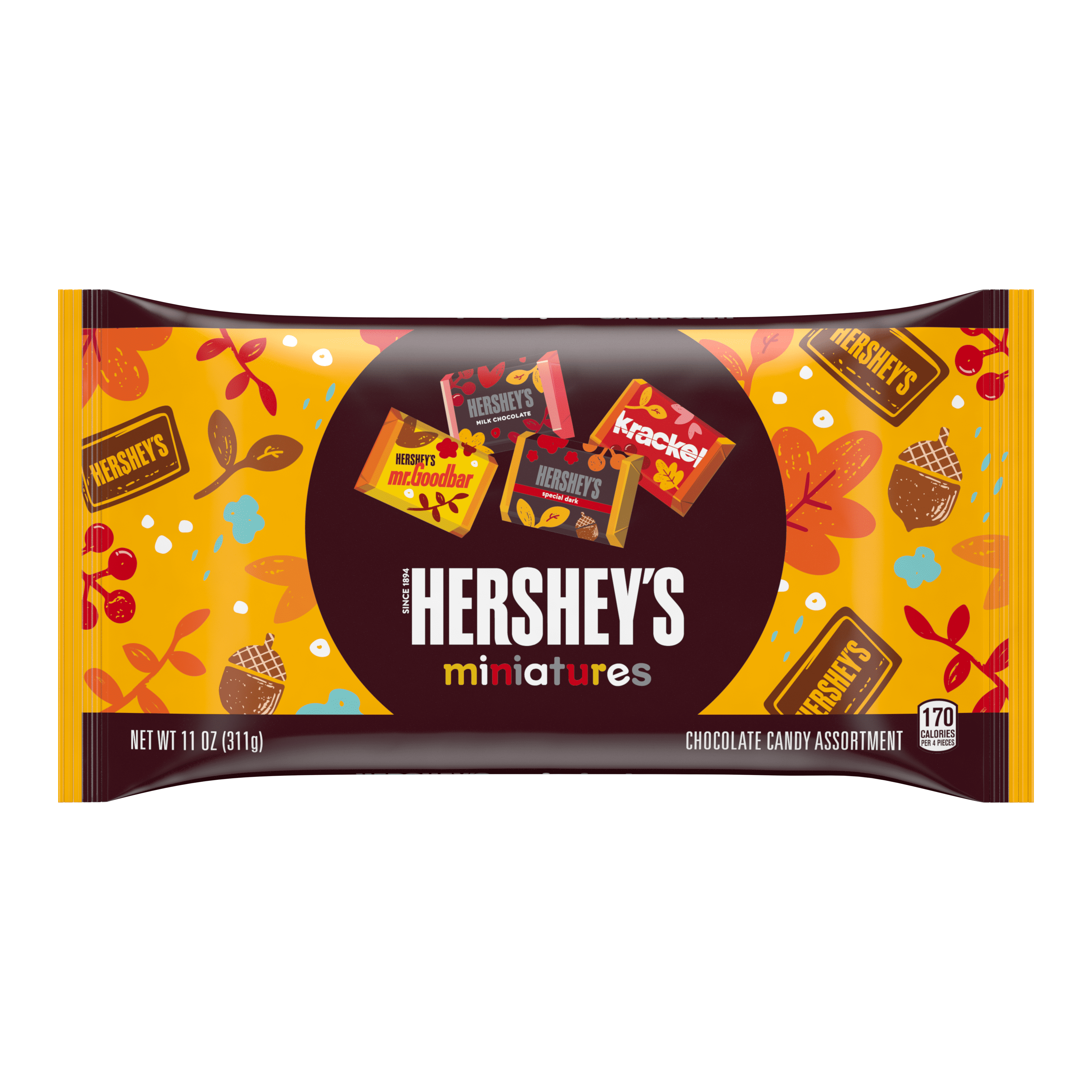 Hershey's, Halloween Chocolate Assortment Harvest Miniatures Candy, 11