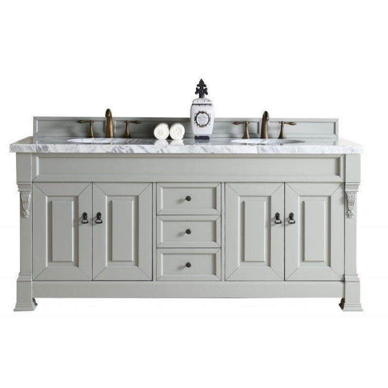 James Martin Furniture Brookfield 72" Double Vanity in Urban Gray