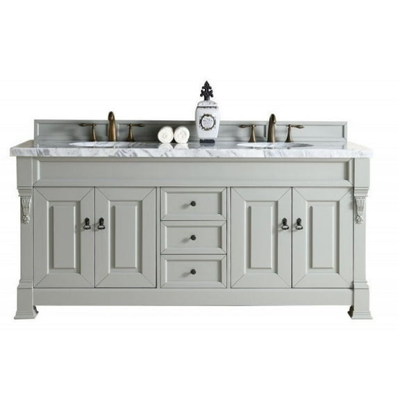 James Martin Furniture Brookfield 72" Double Vanity in Urban Gray