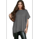 thumbnail image 1 of Suéter Holgado de Corta con Hombros Caídos para Mujer, Color Gris, Talla S, 1 of 9