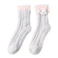thumbnail image 1 of Calcetines cálidos de invierno para mujer, calcetines de piso, calcetines para dormir, calcetines casuales de lana para uso diario Gris claro BLESIY Calcetines cálidos de invierno para mujer, 1 of 7