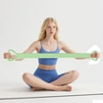 thumbnail image 2 of Figure 8 Resistance Band, Arm Back Shoulder Exercise Elastic Rope Stretch Fitness Band, Foot, Leg, Hand Stretcher, Arm Exerciser for Yoga Pilates Stretching Physical Therapy, Can withstand 15 lbs, 2 of 4