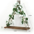 thumbnail image 2 of Floating Shelves,Plant Wall Decor,Wall Shelf,No Drill Shelves,Decorative Leaves, 2 of 6