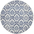 thumbnail image 5 of Nourison Whimsicle Botanical Farmhouse Ivory Navy 8' x round Area Rug, (8' Round), 5 of 9