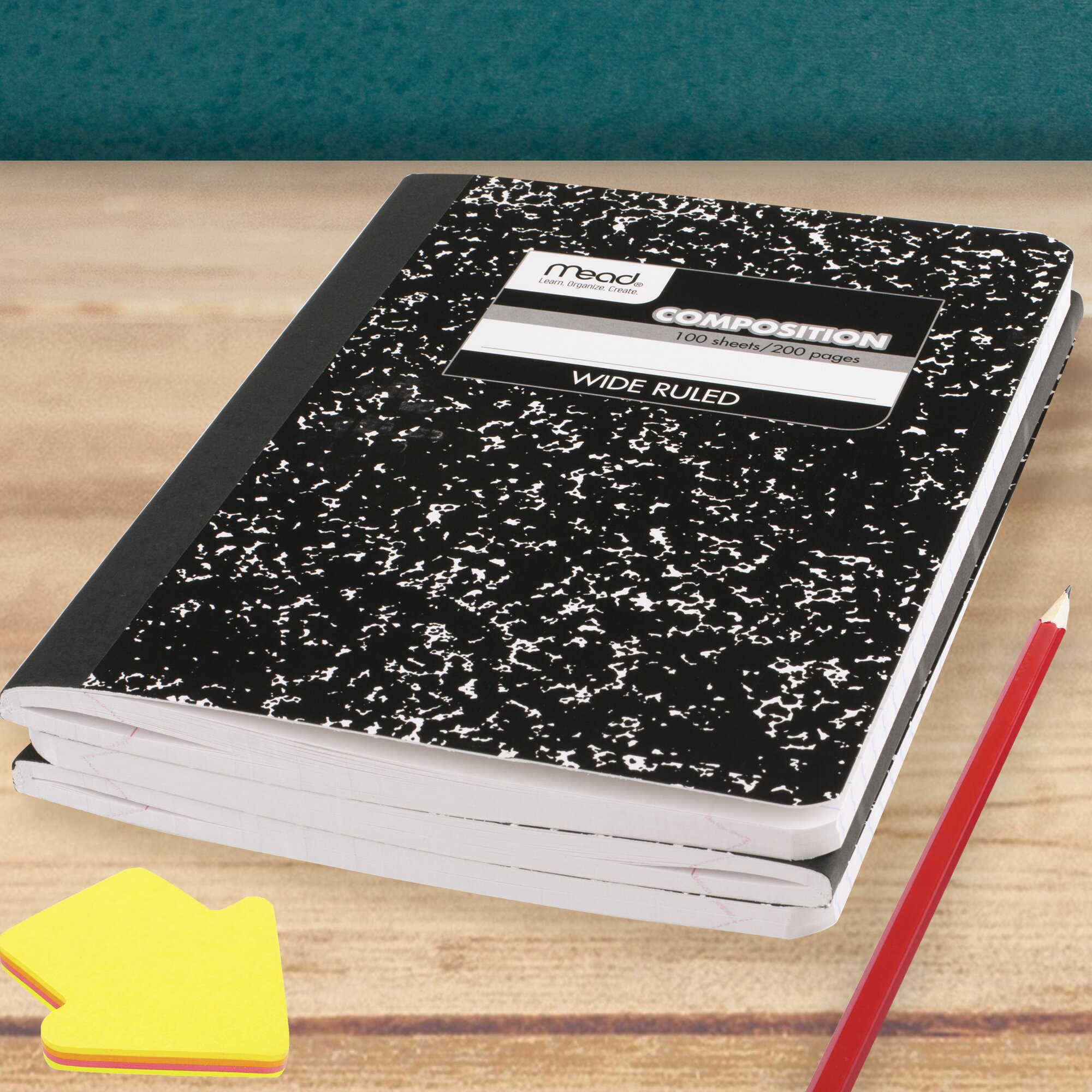 Mead Composition Book Wide Ruled Black Marble 3-Pack photo 6