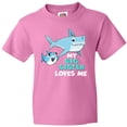 thumbnail image 3 of Inktastic My Big Sister Loves Me with Cute Sharks Youth T-Shirt, 3 of 5