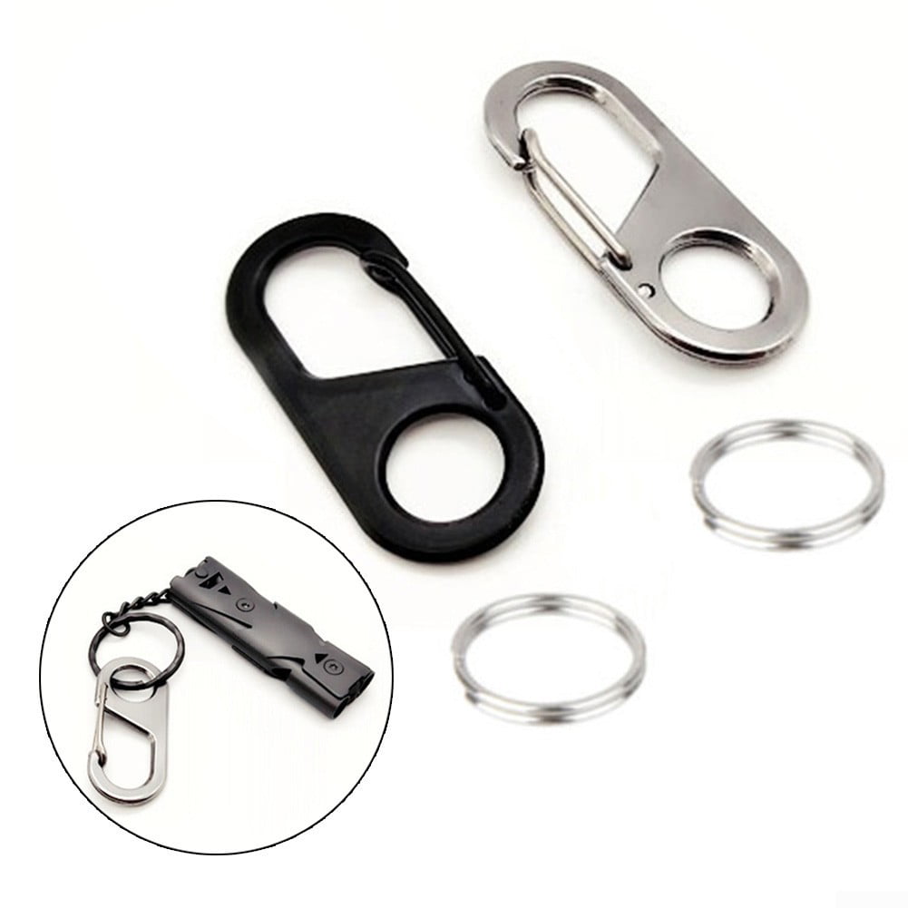 VS2# 8 Shape Carabiner Key Chain Ring Outdoor Climb Hanger Buckle Snap Hook Clip 