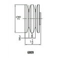 thumbnail image 2 of Mr Gasket 6809 Chrome Plated Alternator Pulley, 2 of 2