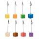thumbnail image 3 of 8 piezas portatarjetas DIY Clips de madera de colores carpeta de notas de registro rústico soporte de mesa para apartamento hogar restaurante boda, 3 of 6