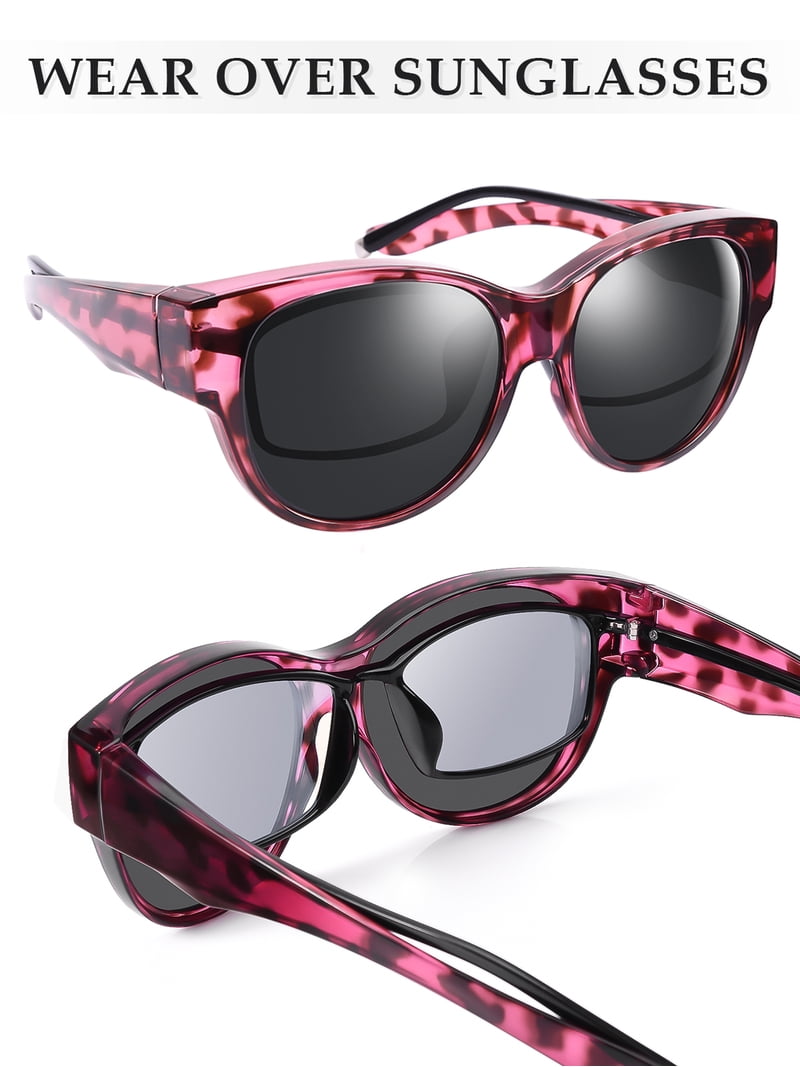 TINHAO Over Sunglasses Wrap Around Polarized UV Protection  display picture 2