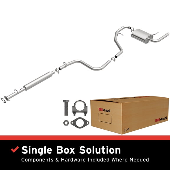 BRExhaust OE Replacement Exhaust System Kit 106-0629: Compatible with 2005-2006 Chevrolet Malibu 3.5L