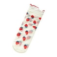 thumbnail image 2 of EQWLJWE Women's Socks Cotton Breathable Glass Silk Socks Transparent Ruffle Print Socks Women's Socks Holiday Clearance, 2 of 3