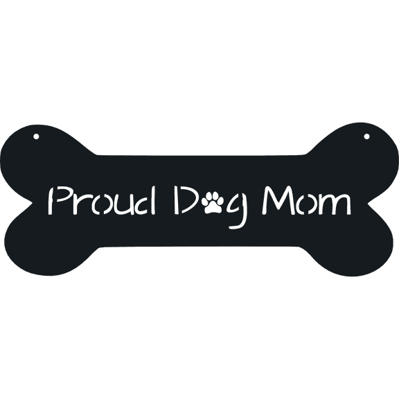 Proud Dog Mom - Metal Wall Art