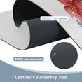 thumbnail image 5 of Leather Keyboard and Mouse Desk Mat Office Desk Accessories Protective Office Desk Decor Desk Pad Mat for Gaming, Work from Home, Office Watercolor Flag with Flowers 23.6" x 47.2", 5 of 9