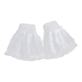 thumbnail image 1 of Paquete de 2 puños falsos, puños plisados ​​de encaje versátiles vintage para mujer,, 1 of 9