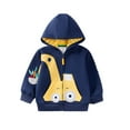 thumbnail image 4 of ZXLBBD Boys Hoodies Sweatshirts Lined Pullover Warm Long Sleeve Soft Top for Toddler Youth Casual Relaxed Fit Outdoor Daily Wear Size 3 Y-4 Y, 4 of 7