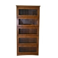 thumbnail image 5 of Crafters and Weavers Arts and Crafts 35.25" Wood Barrister Bookcase in Brown, 5 of 5