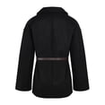 thumbnail image 6 of Gvmfive Women Casual Lapel Neck Long Sleeve Coat Open Front Belted Jacket Cardigan, 6 of 8