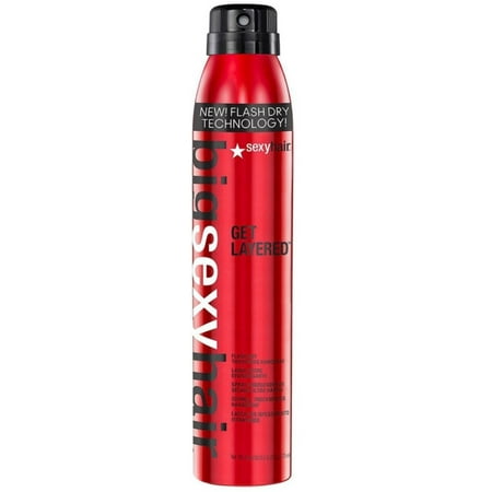 Sexy Hair Concepts Big Sexy Hair Get Layered Flash Dry Thickening Hair Spray, 8 oz (Pack of