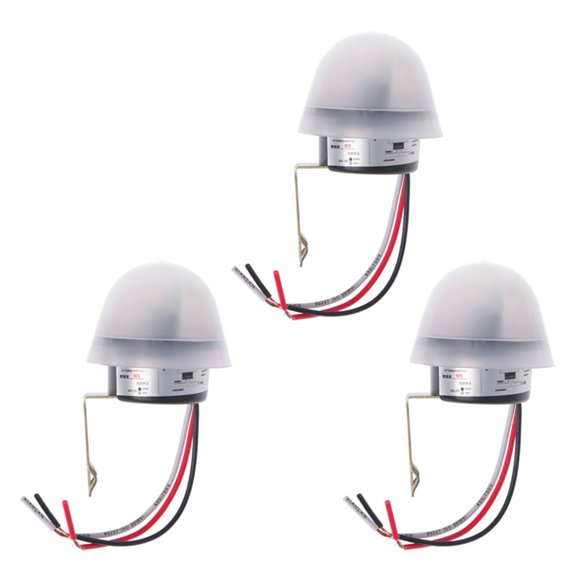 3X Automático Encendido Y Apagado Fotocélula Interruptor de Lámpara de Luz de Calle C AC 220V 50-60Hz 10A