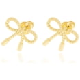 thumbnail image 2 of Arete broquel dorado CYRA modelo lazo, 2 of 3