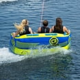 thumbnail image 4 of O'Brian Barca 2 Inflatable Towable Water Tube for Boating, 1-2 Riders, Blue, 4 of 5