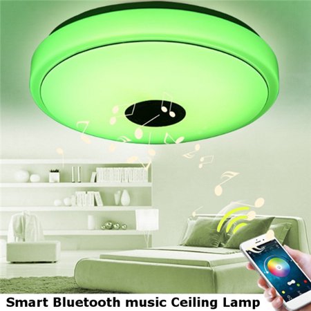 48w Modern Bluetooth Music Speakers Led Ceiling Light Flush