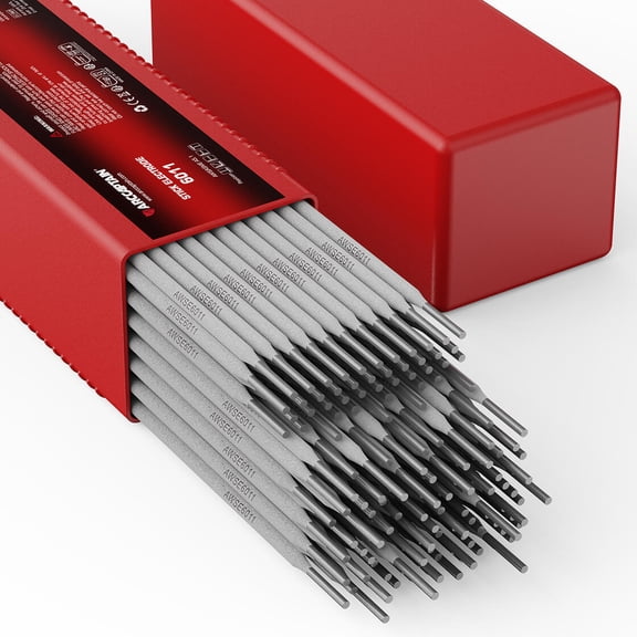 6011 Stick Welding Electrodes, Low Spatter, Deep Penetration, Mild Steel Arc Weld Rods, All-Position Welding, Works on Rusted & Painted Surfaces,10LB, 3.2mm