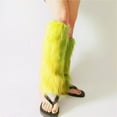 thumbnail image 5 of Tiqkatyck Compression Socks Clearance, Furry Boot Cover Imitation Socks Shoe Cover Leg Long Foot Cover Women's Leg Warmers Warm and Slim Warm Socks Compression Socks for Women Yellow A, 5 of 9
