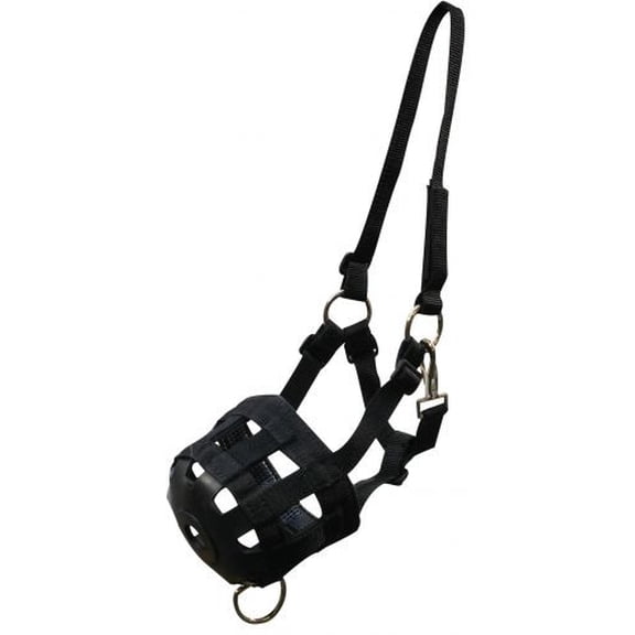 Showman Adjustable Nylon Grazing Muzzle