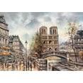 thumbnail image 2 of Bertrand, Yves 32x24 White Modern Wood Framed Museum Art Print Titled - Paris View IV, 2 of 4