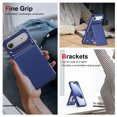 thumbnail image 5 of Allytechgroup Wallet Case for iPhone Air, PU Leather Hard PC Back Cover Shockproof Kickstand Bumper Anti-Slip Magnetic Closure Case Cover for Women Men, Darkblue, 5 of 6