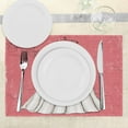 thumbnail image 3 of Ambesonne Pink Place Mats Set of 4, Wedding Bride Party, Standard Size, Coral Black and White, 3 of 6